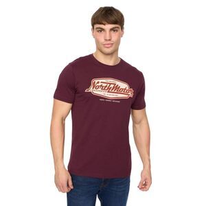 Crosshatch Mens Hellmere T-Shirt / Rum Raisin